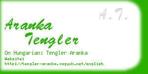 aranka tengler business card